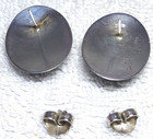 Native American Navajo Artie Yellowhorse 925 Sterling Silver Earrings Black Onyx — photo 3