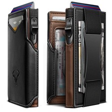 Men Wallet Gift Boxed,Slim Front Pocket Wallet Money Clip Card Holder 3.8"x2....