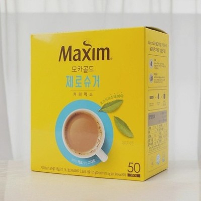 Maxim Mocha Gold Zero Sugar Instant Kaffee Mix Sticks 50 Stück 30kcal Koreani...