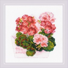 Riolis Cross Stitch Kit Mon amour 1972