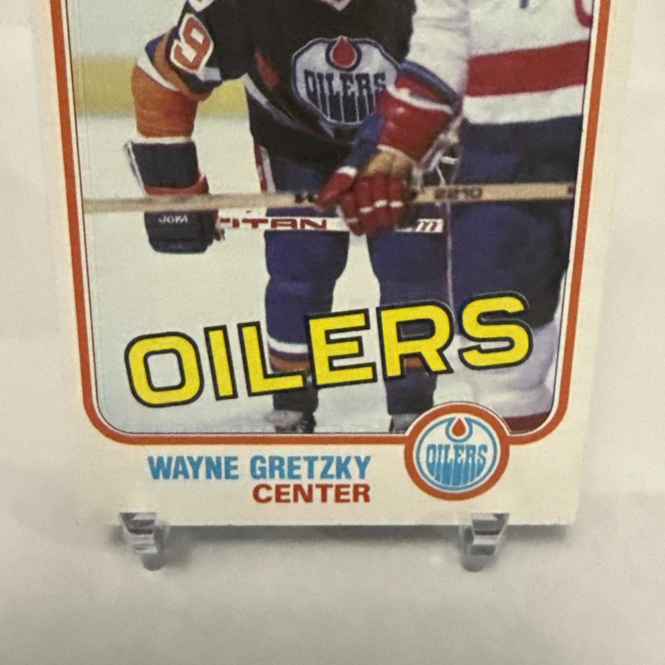 1981-82 Topps Hockey #16 Wayne Gretzky tercer año Foto 2 de 4