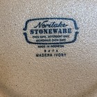 3 Noritake Stoneware 8.25” Salad Plates Madera Ivory 8474 Tan Brown Rims — photo 4