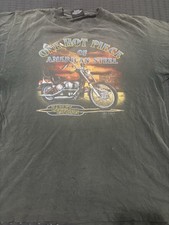 80s VTG HARLEY DAVIDSON 3D EMBLEM T-SHIRT SZ L Single Stitch Read GG-1516