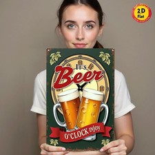 2D Flat, Hang 12in Tin Metal Signs rectangular aluminum decorative signs and pla