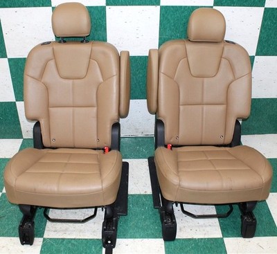 22' TELLURIDE *STAIN* Butterscotch Rear Second 2nd Row Captains Bucket Seat Pair