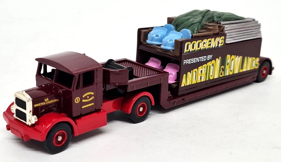 Lledo 1/76 Scammell Tractor Articulated Low Loader Dodgems Showmans Truck - Image 3 of 4