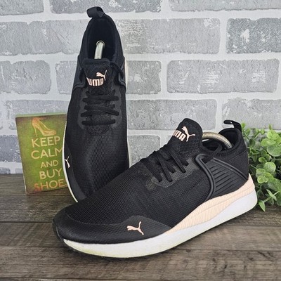 Puma Pacer Future Lux Womens 9 Black Rose Gold Sneakers SoftFoam+ 373983-04