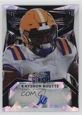2023 Leaf Metal Portrait Auto Black Crystals /4 Kayshon Boutte #PA-KB1 Auto s5q