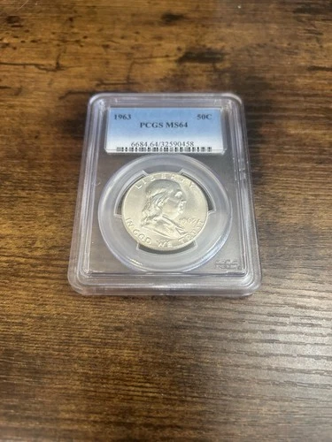 1963 Franklin Half Dollar 50C Silver PCGS MS64