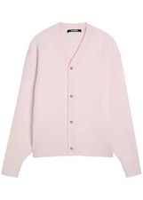 Jacquemus le cardigan doppio merino wool-blend cardigan - light pink Size XL