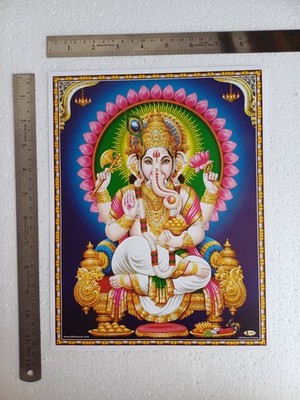Jai Ganesh Deva, Lord Ganesha - Hindu God Normal Poster 8.5x11 Inch