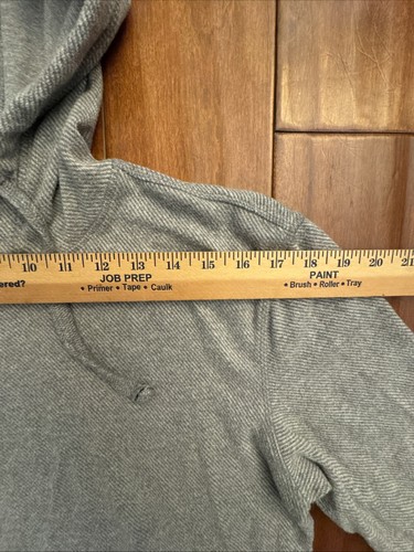 Faherty Hoodie Mens Medium Gray Cotton Pullover Sweatshirt Drawstring Casual - Picture 11 of 19