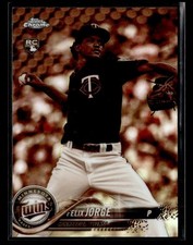 2018 Topps Chrome #127 Felix Jorge Sepia Refractor Rookie Card Minnesota Twins