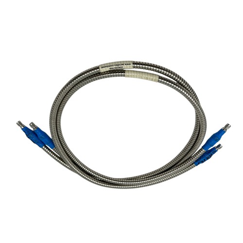 Lot of 2 Aeroflex Inmet ICAL18-SM-48 Armored RF Coaxial Cable 4 FT SMA Male 18 G