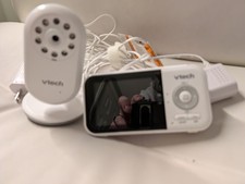 VTech 2.8" Digital Video Baby Monitor with Night Light, White-VM3258 Tested 