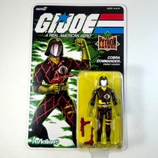 Super7 GI Joe o-ring ReAction  PYTHON PATROL COBRA COMMANDER MOC NEW UNPUNCHED