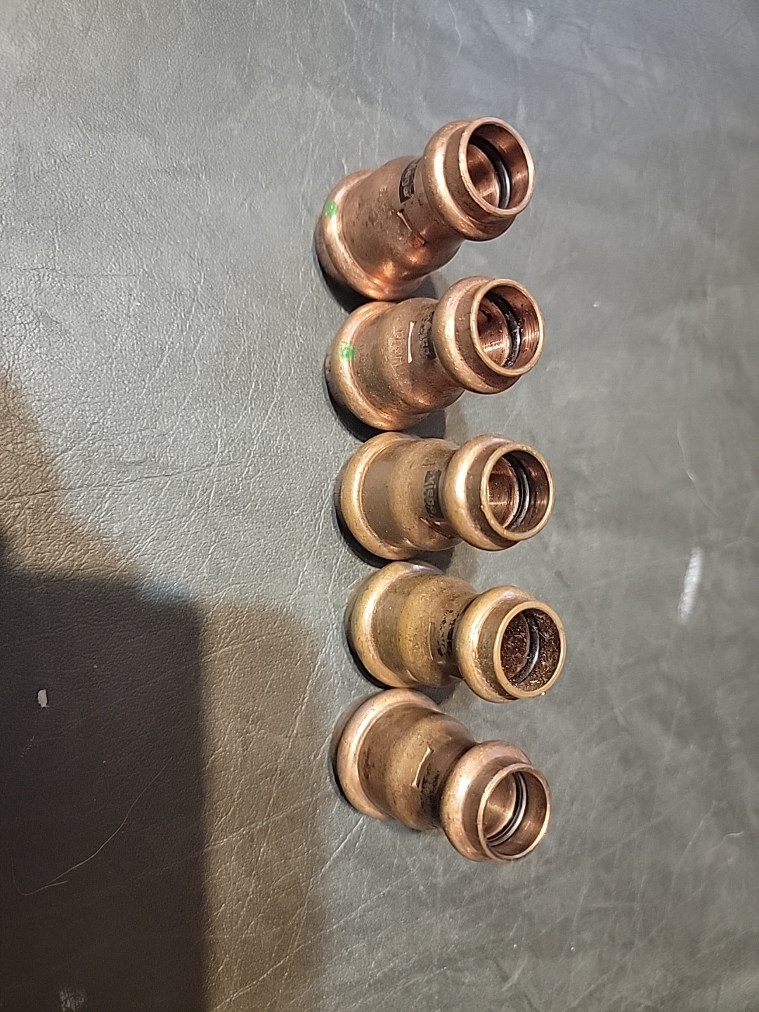 Lot Of 5 Viega Propress 1/2 X 3/4 Reducing Couplings