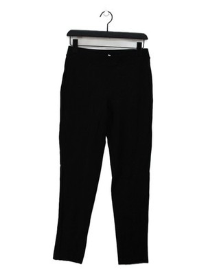Talbots Damen Hose S schwarz Viskose mit Nylon, Elasthan gerade Capri