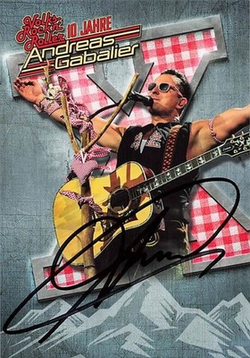 Andreas Gabalier UH Music Autograph Card Orig Signed 9826 M