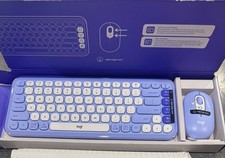 Logitech POP ICON Combo, Bluetooth Keyboard and Mouse Combo - Lilac