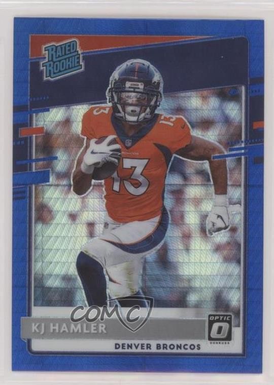 2020 Panini Donruss Optic Rated Rookies Blue Hyper Prizm KJ Hamler Rookie RC 4w8
