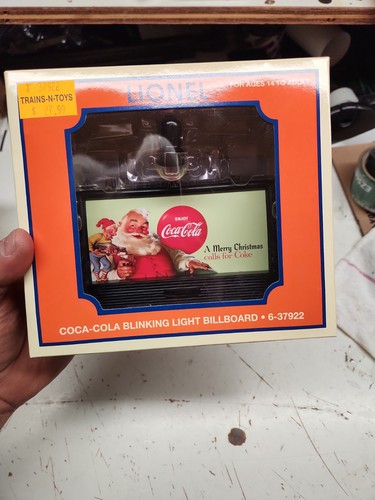 Nuevo de Lote Antiguo Lionel 6-37922 Coca-Cola 3 Luces Parpadeantes Vallas Publicitarias Calibre O Nuevo En Caja  | Condition: New