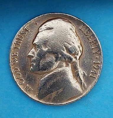 USA 5 CENTS 1941 ⭐ JEFFERSON NICKEL ⭐ KM# 192 - Bild 1 von 2
