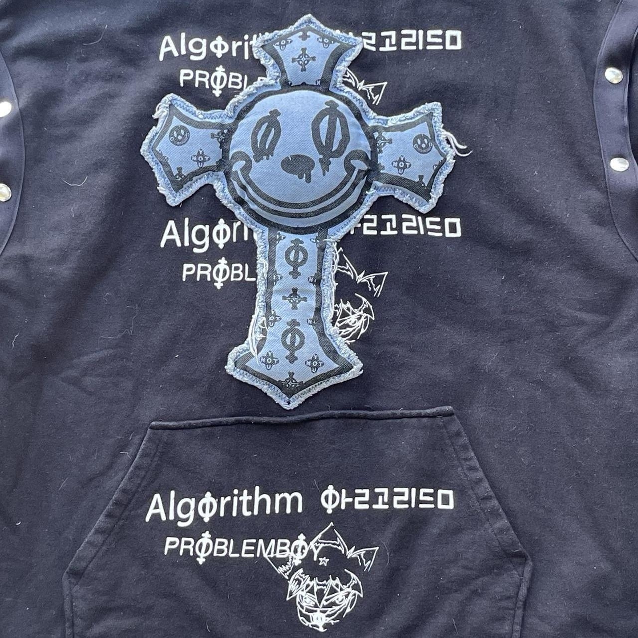 Skoot Algorithm Goth Pullover  Sweater Size Medium - image 5