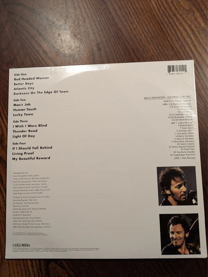 Bruce Springsteen - In Concert/MTV Plugged - 12" Double Vinyl Record Album LP - Image 2 of 2