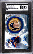 Alex Bregman 2020 Topps Update Baseball Coin Auto /10 SGC 10/6 Astros Red Sox