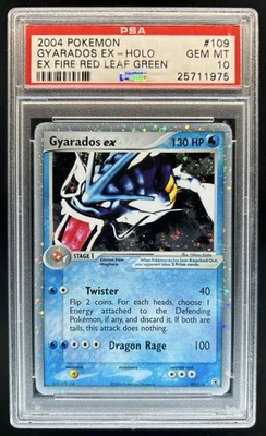 2004 Pokemon EX FireRed & LeafGreen Gyarados Holo #109/112 PSA 10 GEM MINT