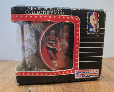 #ad Terry Porter Portland Trailblazers Vintage Sports Impressions Ceramic Coffee Mug $12.50