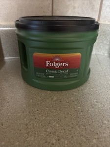 Folgers 00374EA 22.6 oz. Classic Roast Decaffeinated Ground Coffee New