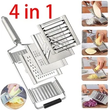 Multi-Purpose Vegetable Slicer Cheese Grater Cutter Stainless Steel Peeler Set