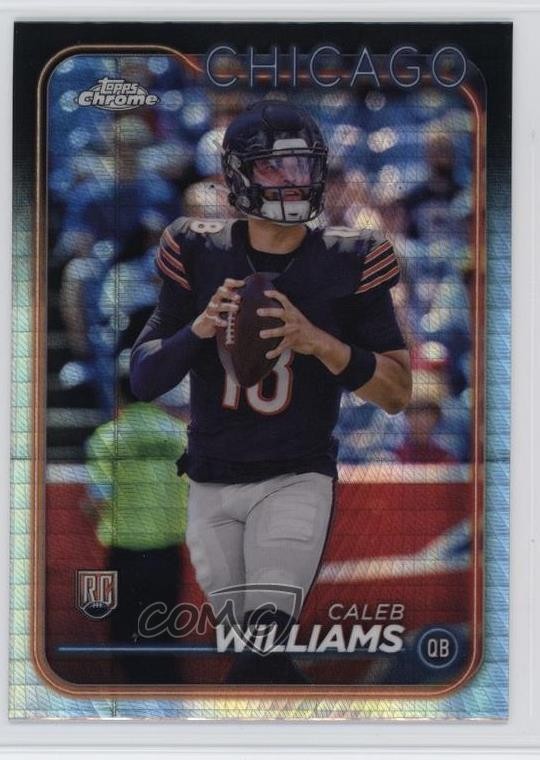2024 Topps Chrome Rookies Prism Refractor Caleb Williams #202 s1i