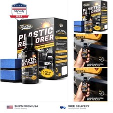 Plastic Restorer for Cars, Not a Dressing, Black Trim Restorer, Ceramic Cryst...