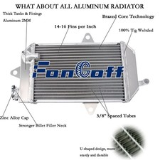 For 1987-06 Yamaha Banshee 350 YFZ350,YFZ 350 Aluminum Radiator Oversized USA
