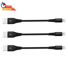 [Apple Mfi Certified] Short Iphone Charging Cable(3Pack 8 Inch),Usb to Lightning