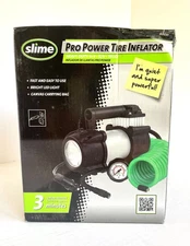 NEW Slime Pro Power Tire Inflator Air Compressor, Heavy-Duty 12V Car Plug 40031