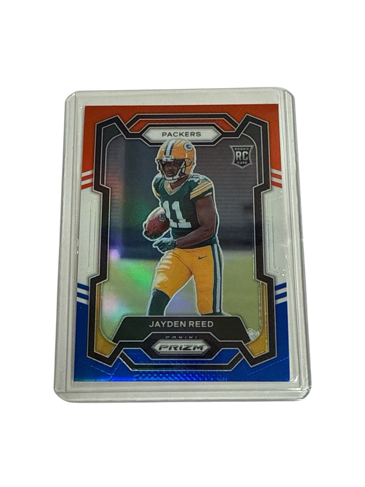 2023 Panini Prizm - Rookies Jayden Reed #334 Red White & Blue Prizm (RC)