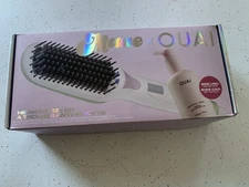 MANE x OUAI Anti-Frizz Heated Straightening Brush Hair Value Set - Open Box