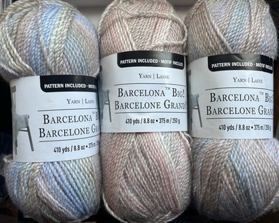 3 New Loops & Threads Barcelona BIG! Yarn Chiffon like Premier Puzzle Baby