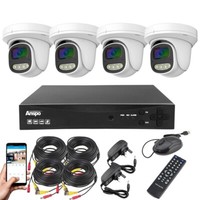CCTV Camera System Colour Night Vision With Dard Drive MIC ColorVu Outdoor Home