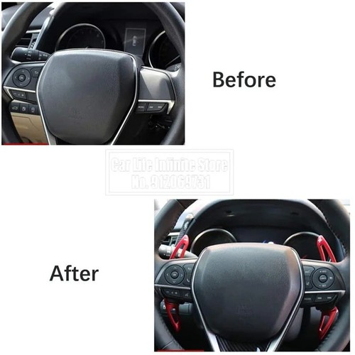 Steering Wheel Paddle Shifter Extension For Toyota Camry Corolla Avalon 2018-20 - Imagen 11 de 16