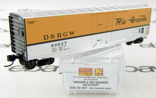 Coche de caja estándar escala N 50', puerta enchufable - D&RGW #60927 - MTL #03800561 | Zustand: New