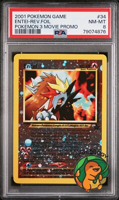 Entei | 34 | PSA 8 | Movie Promo | Pokemon Card | eBay Australia