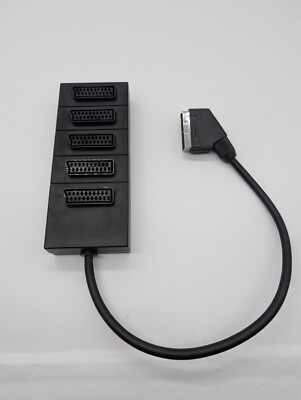 5 Way 5* SCART Splitter Adapter Plug TV Scart Splitter Splitter Crossover 0.4m