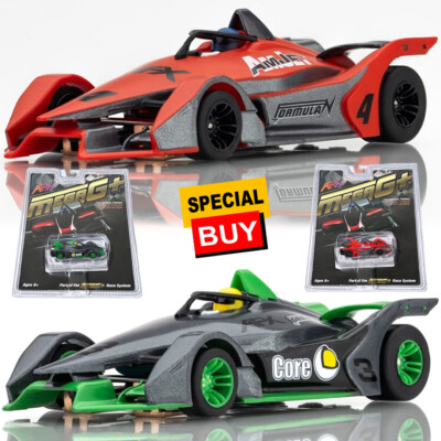 AFX Mega-G+ Formula N #3 Red/Grey & #4 Silver/ Green HO Slot Car
