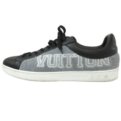 LOUIS VUITTON Low Cut Sneaker Luxembourg Black Size 7.5 ation 26.5 