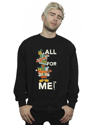 Disney Herren Mickey Mouse Presents All For Me Sweatshirt